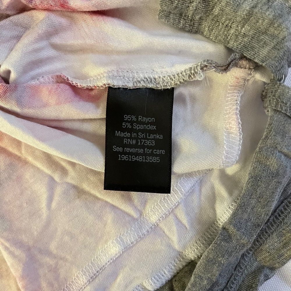 NEW Simply Vera WangβXL Top Pink White Floralβ(Sleepwear) - Picture 4 of 11